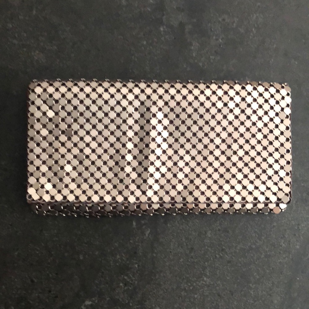 Rose Gold Clutch w/ Crossbody Chain